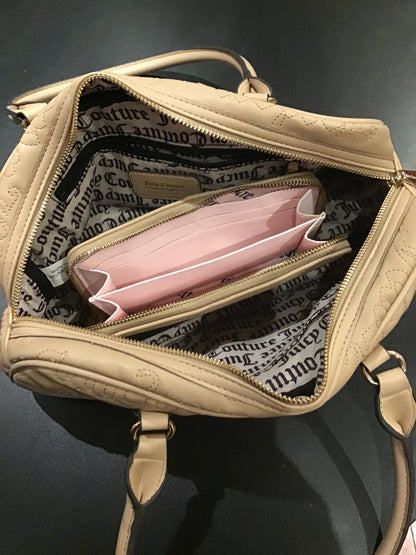 Juicy couture-beige wallet and purse set