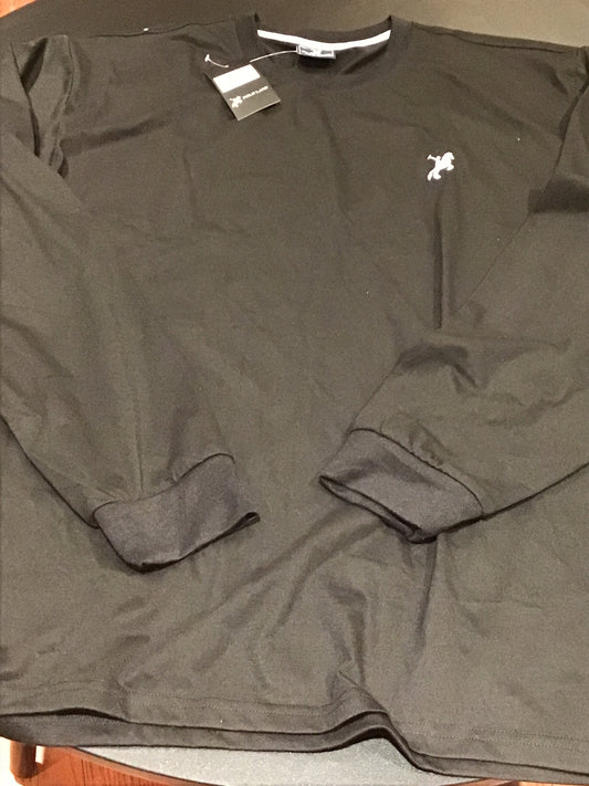 Pololand-men’s long sleeve black tshirt-size XL