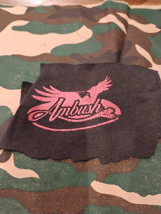 Ambush patch small - red and black